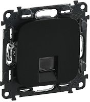 Розетка телефонная без рамки Legrand Valena Allure 1-м. RJ11 антрацит картинка